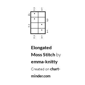 Elongated Moss Stitch
