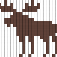Moose Christmas Stocking