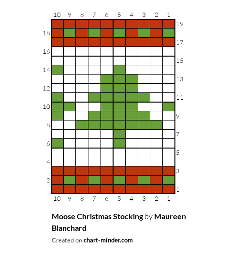 Moose Christmas Stocking