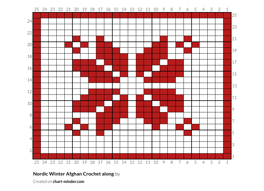 Nordic Winter Afghan Crochet along