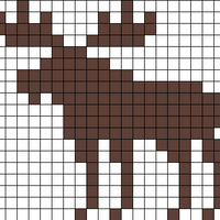 Moose Christmas Stocking