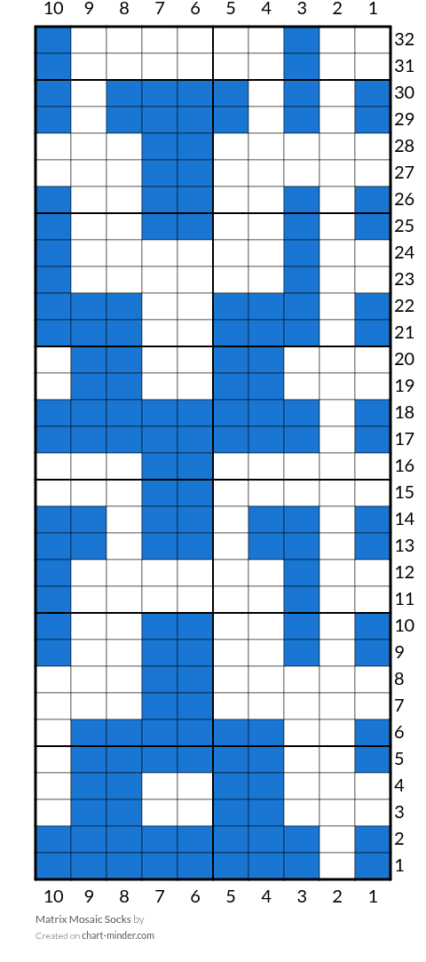 Matrix Mosaic Socks 