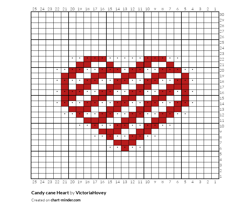 Candy cane Heart