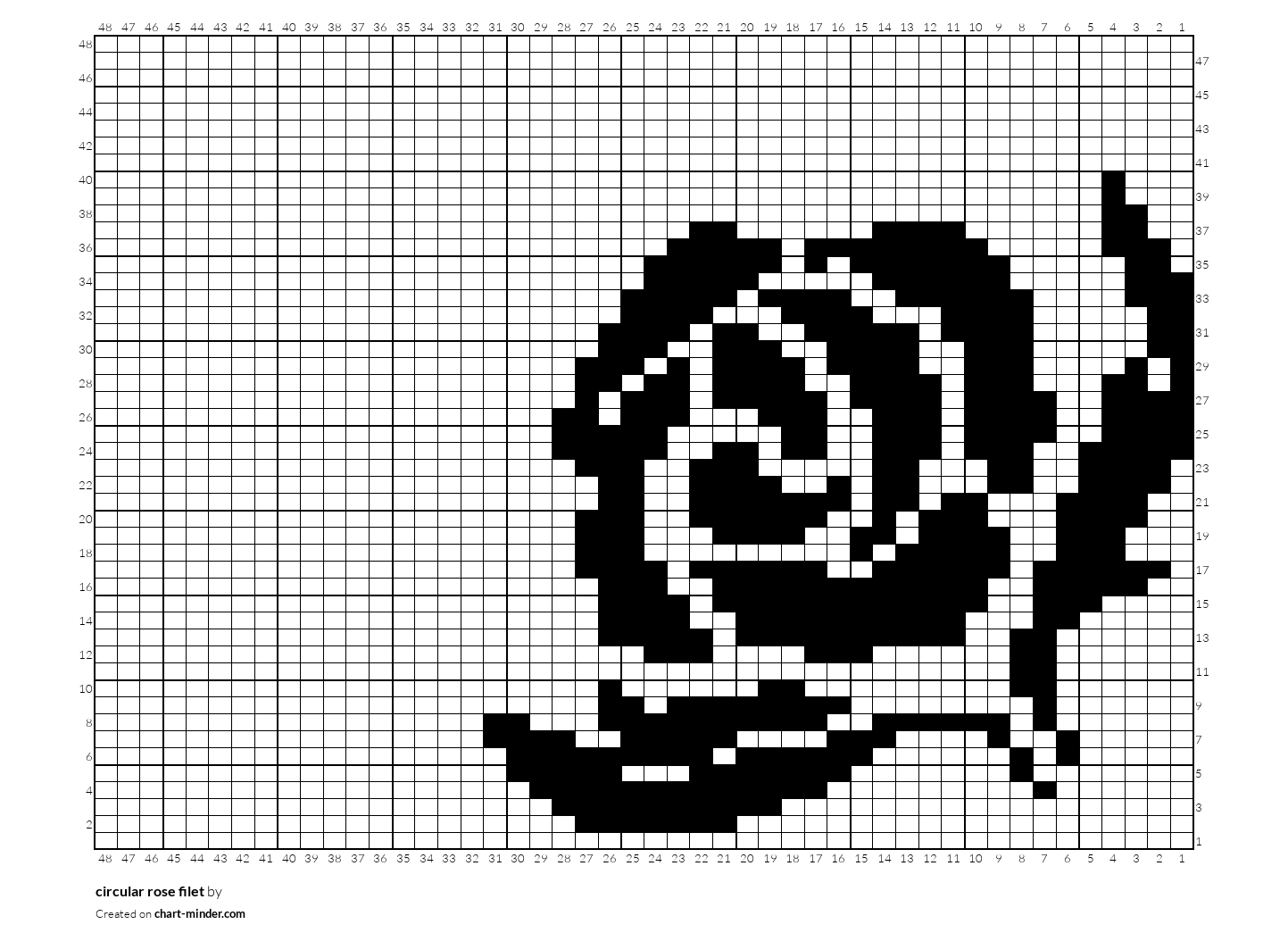 circular rose filet
