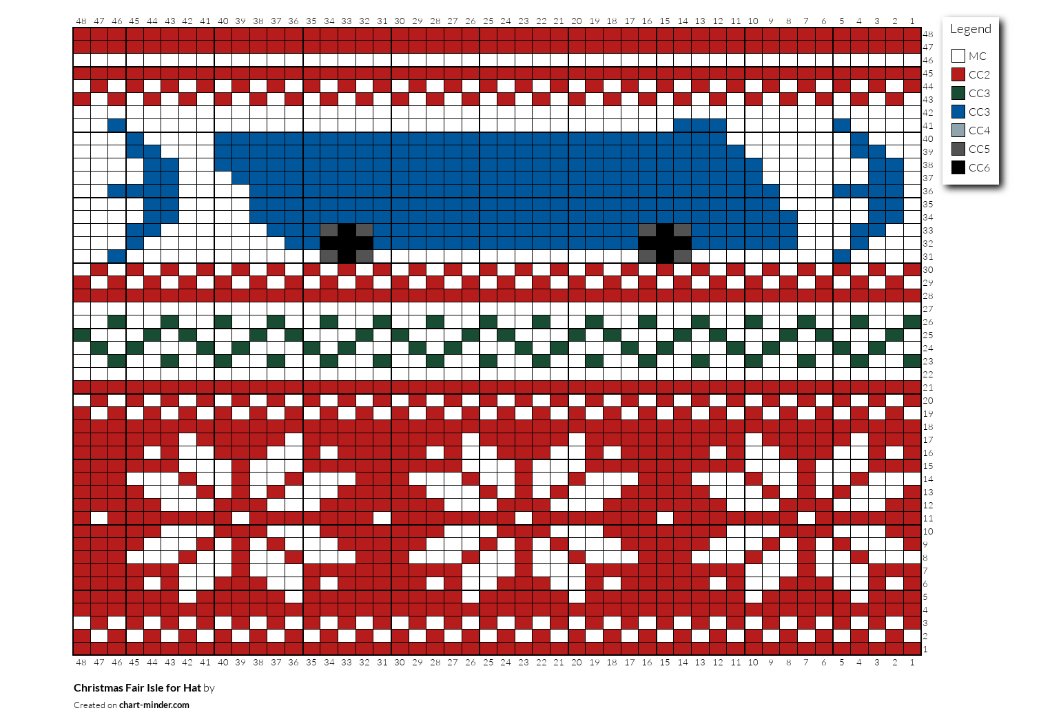 Christmas Fair Isle for Hat