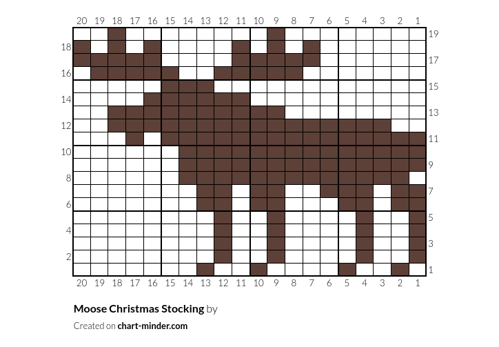 Moose Christmas Stocking