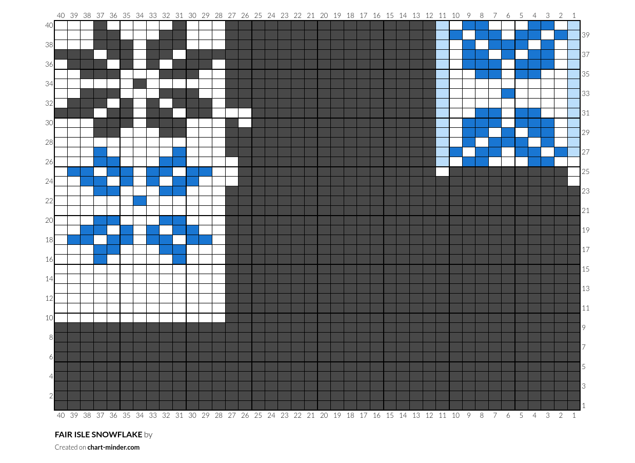 FAIR ISLE SNOWFLAKE