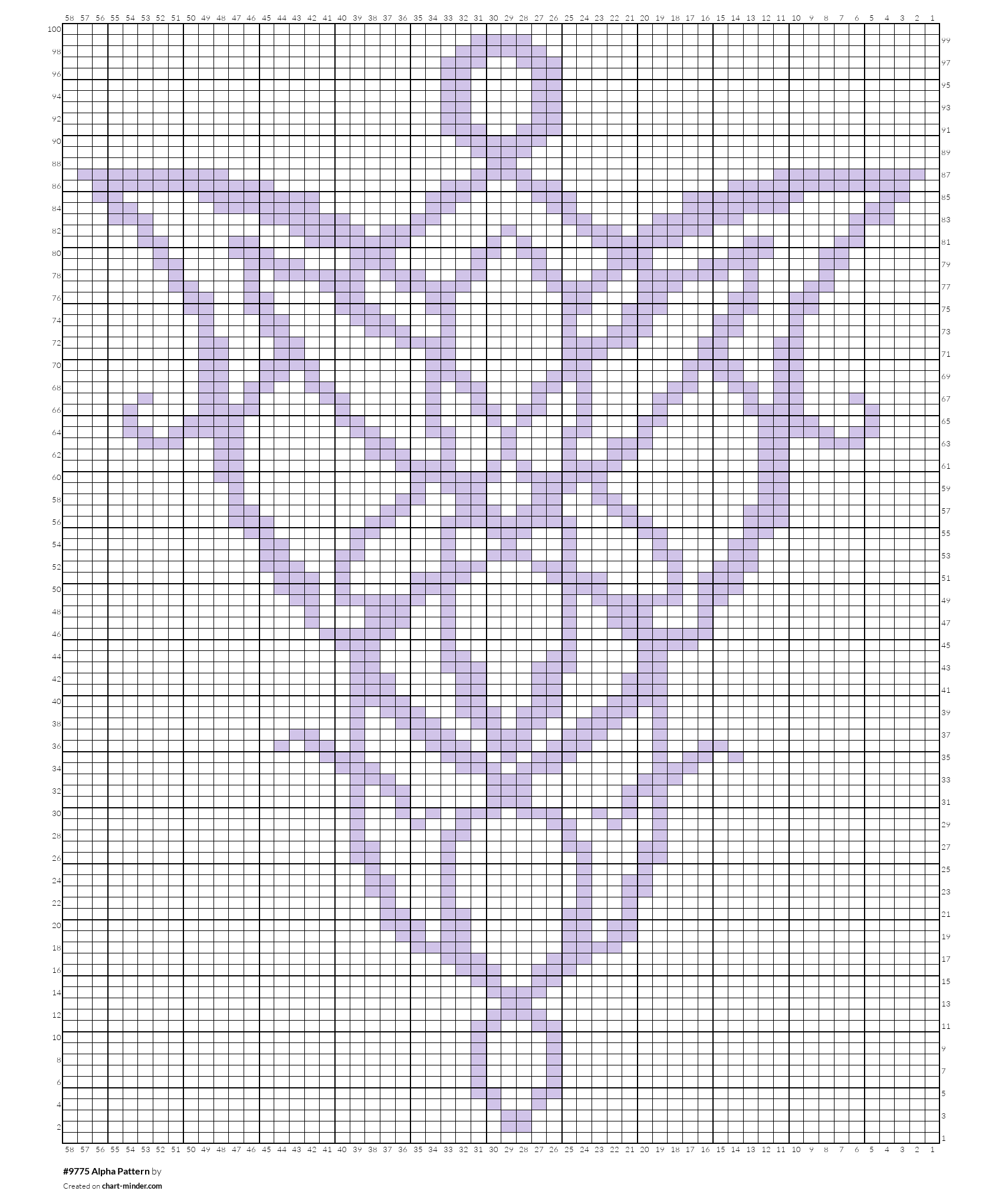 #9775 Alpha Pattern