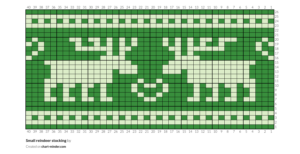 Small reindeer stocking