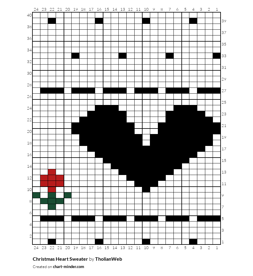 Christmas Heart Sweater