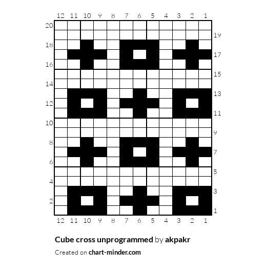 Cube cross unprogrammed