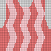 (WRONG) AWYR VEST - SMALL - ALPACA - WAVE - FRONT