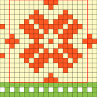 B. 1 - 16x17 st rpt