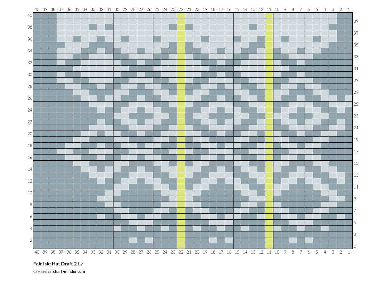 Fair Isle Hat Draft 2