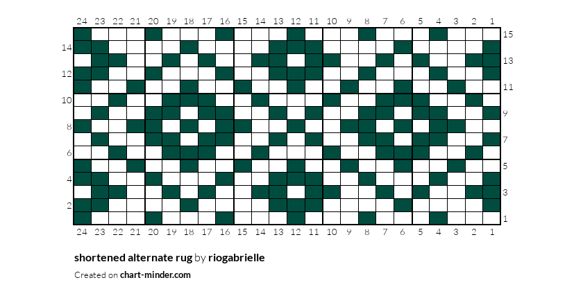 shortened alternate rug