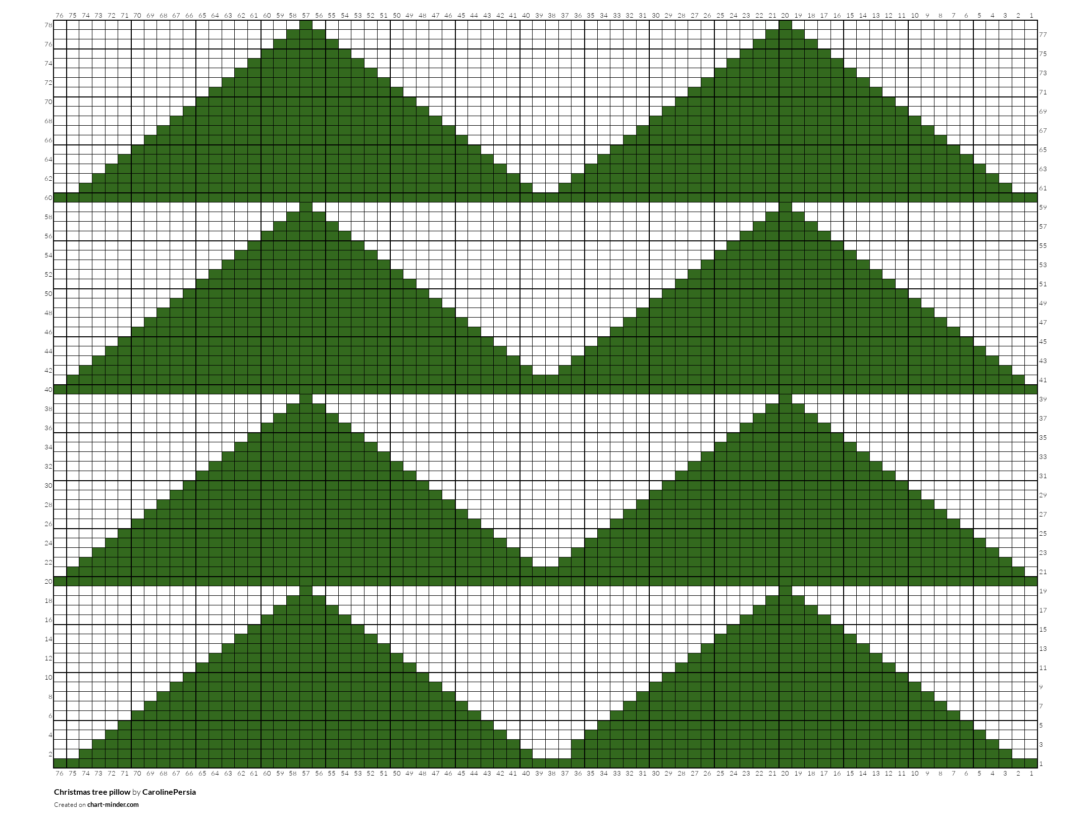 Christmas tree pillow