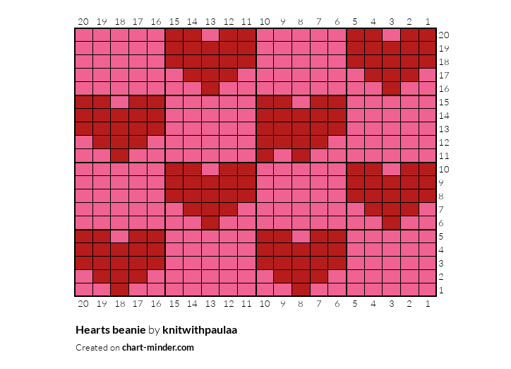 Hearts beanie 