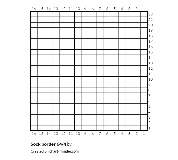 Sock border 64/4