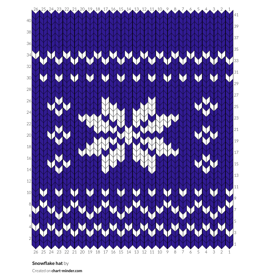Snowflake hat