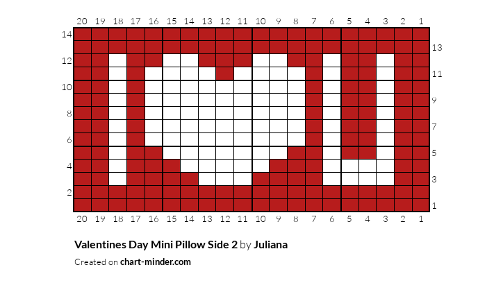 Valentines Day Mini Pillow Side 2