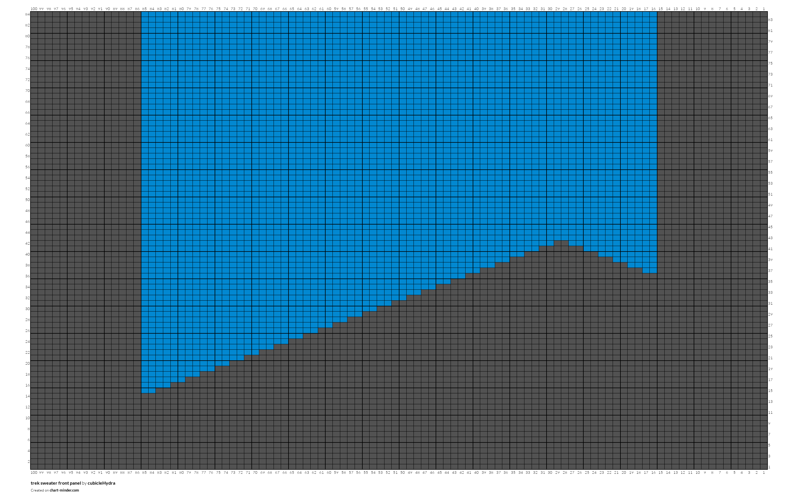 46 trek sweater front panel