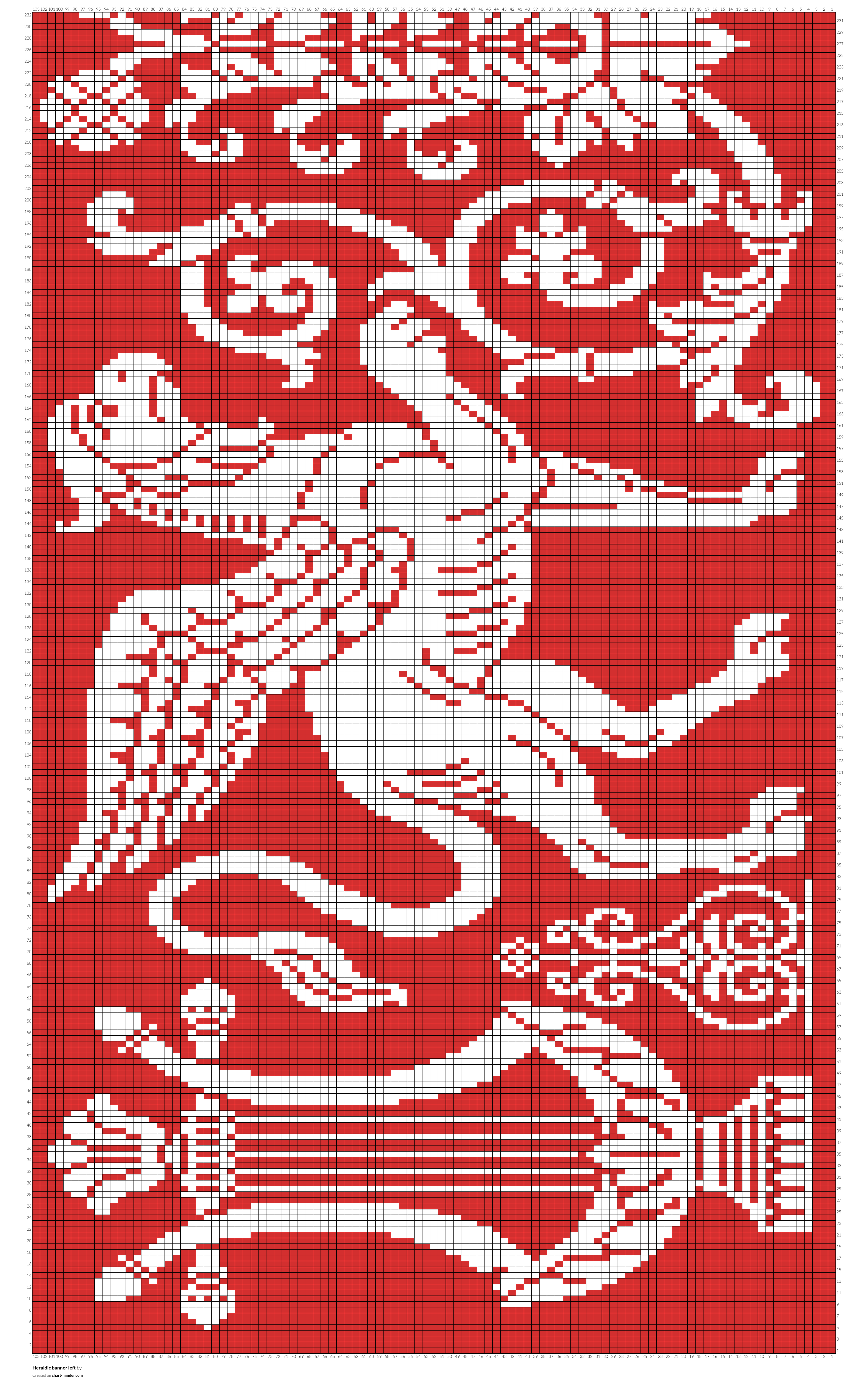 Heraldic banner left