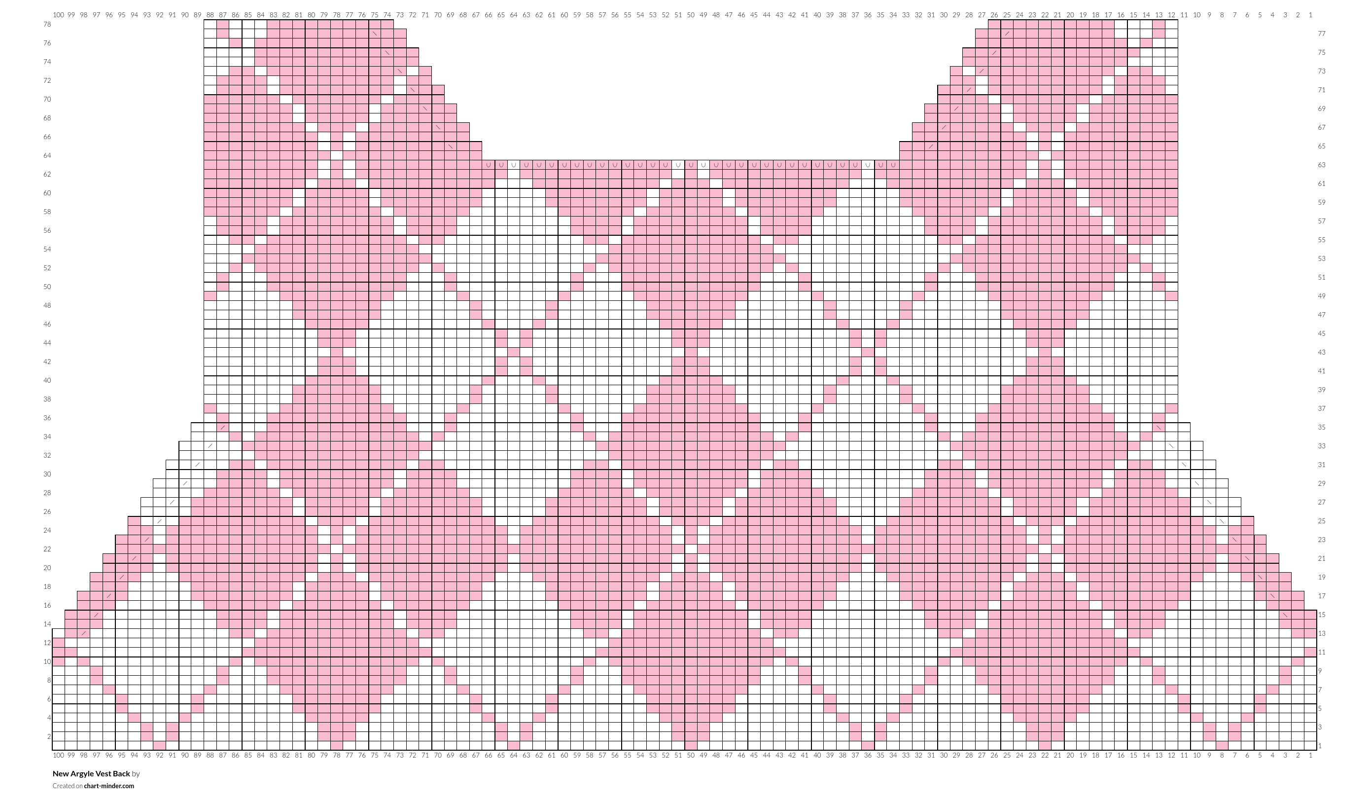 New Argyle Vest Back