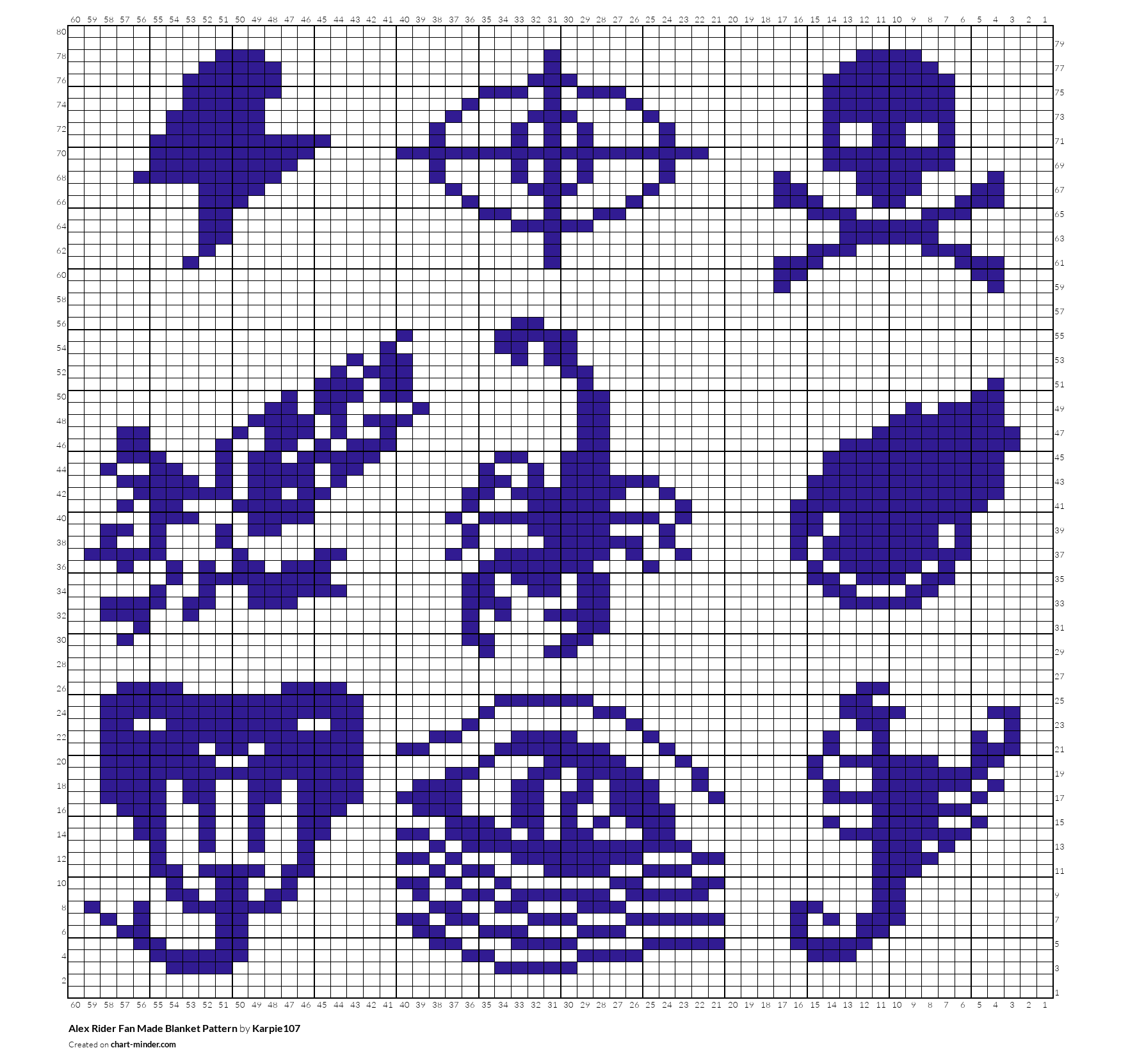 Alex Rider Fan Made Blanket Pattern