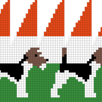 WIRE HAIRED TERRIER simplified colours and Ireland background