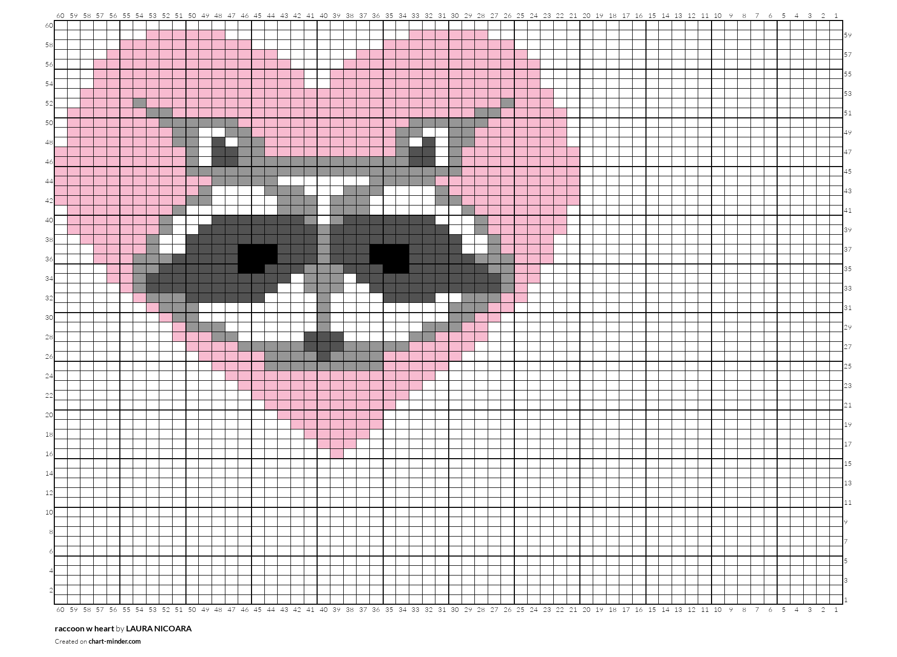 raccoon w heart