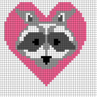 heart raccoon 2
