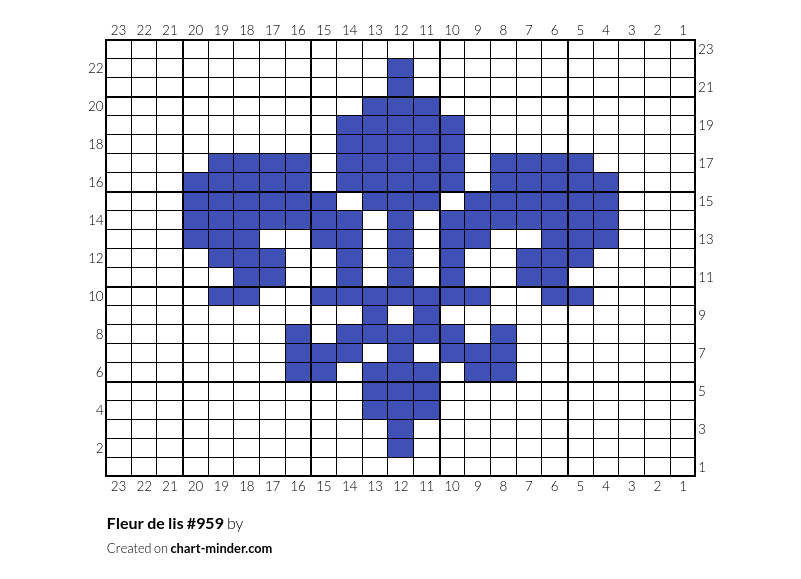 Fleur de lis #959