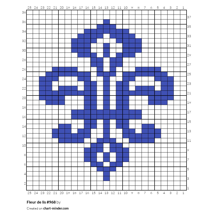 Fleur de lis #968