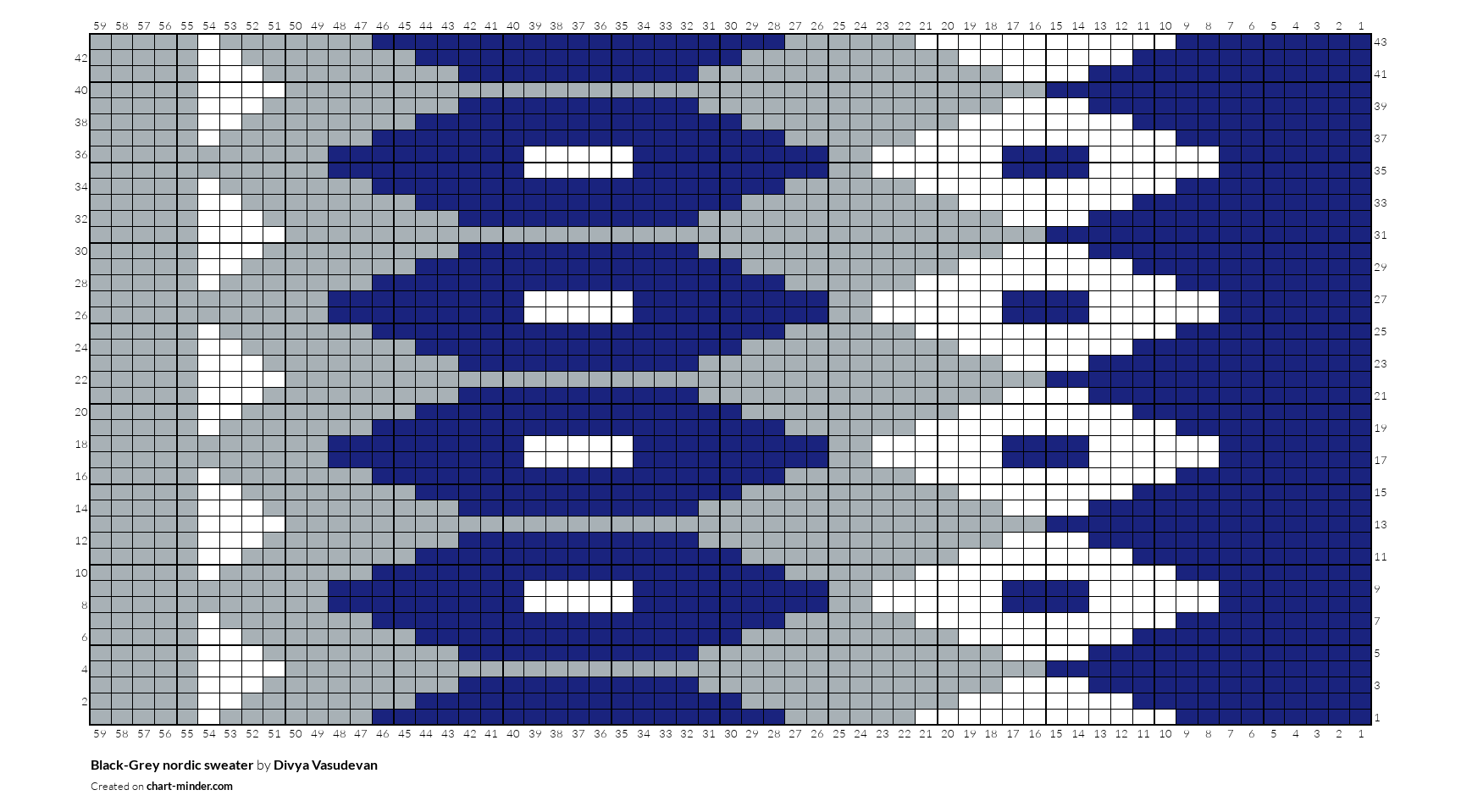 Black-Grey nordic sweater