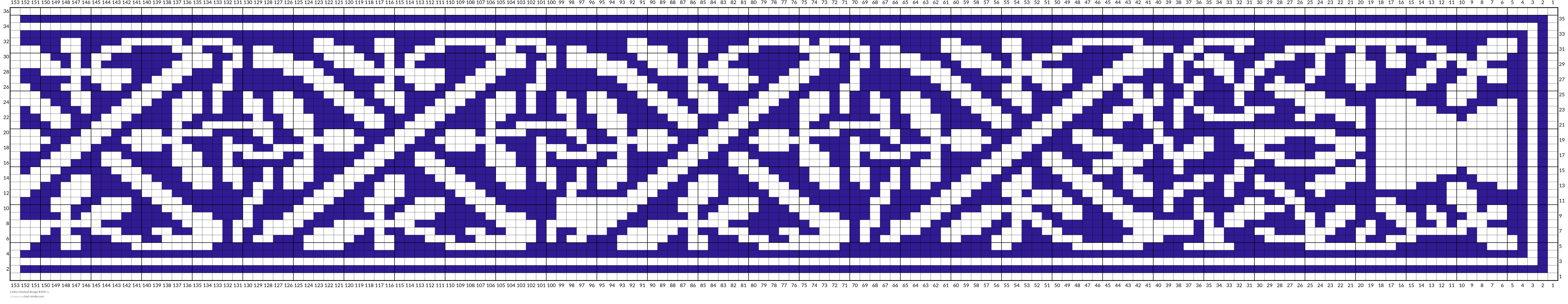 Celtic charted design #354