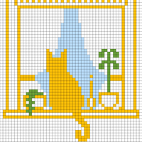 cat in window