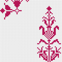 Flower for sweater neckline