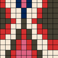 Red Contempory Fair Isle