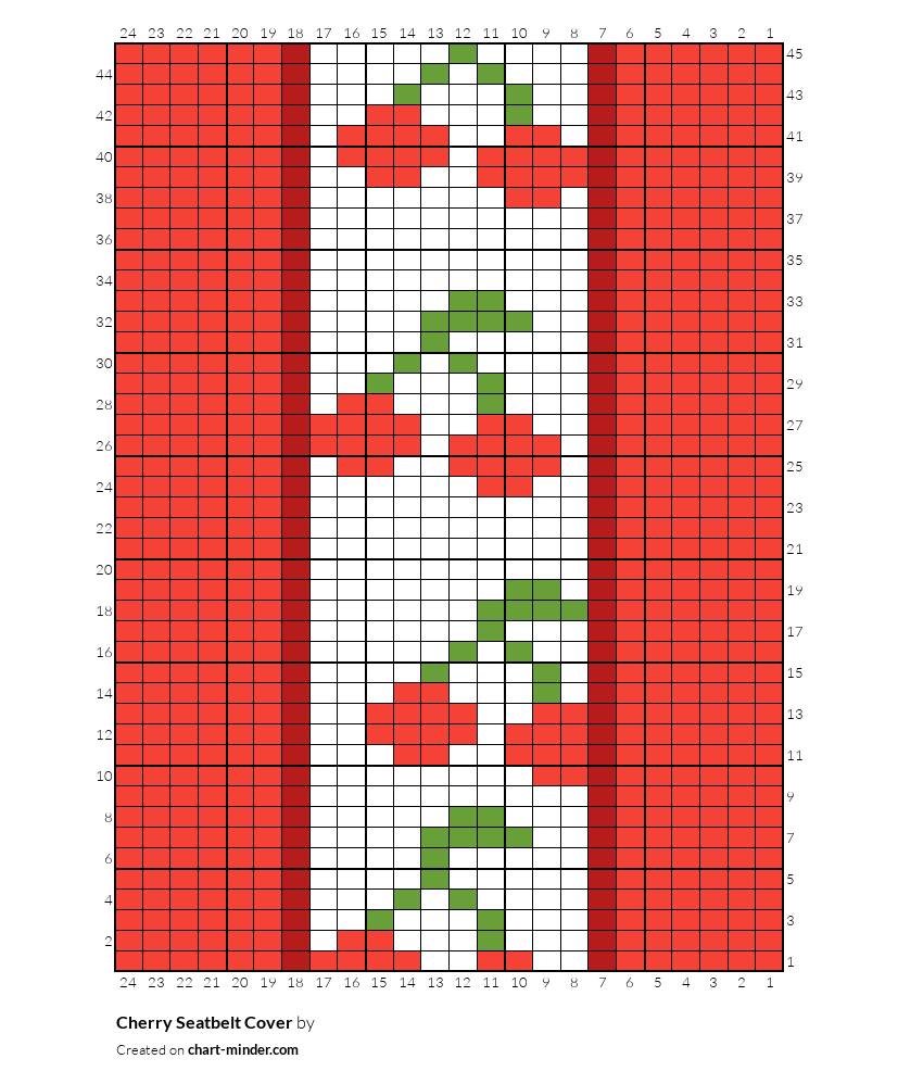 Cherry Seatbelt Cover