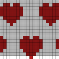 Hearts for toe up socks