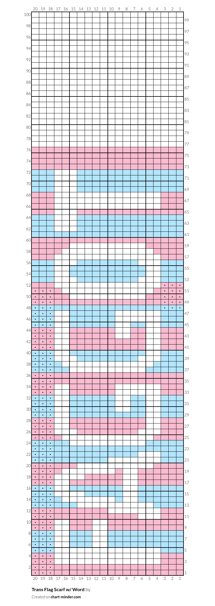 Trans Flag Scarf w/ Word