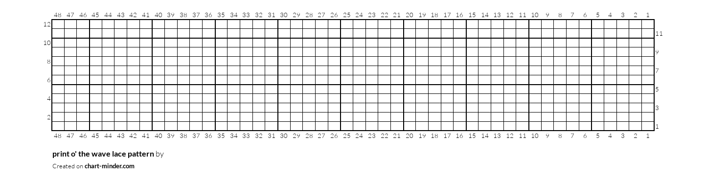 print o' the wave lace pattern