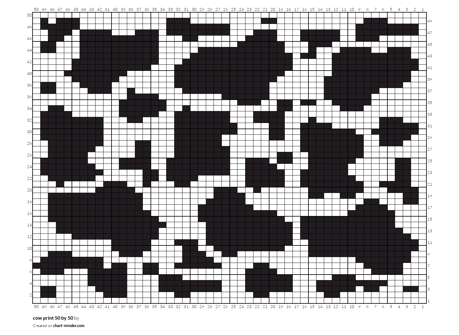 cow print 50 by 50