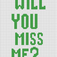 Will You Miss Me Sweater Vest BACK