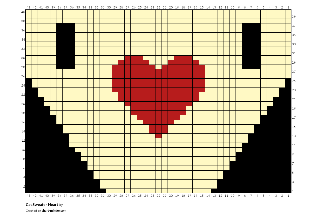 Cat Sweater Heart