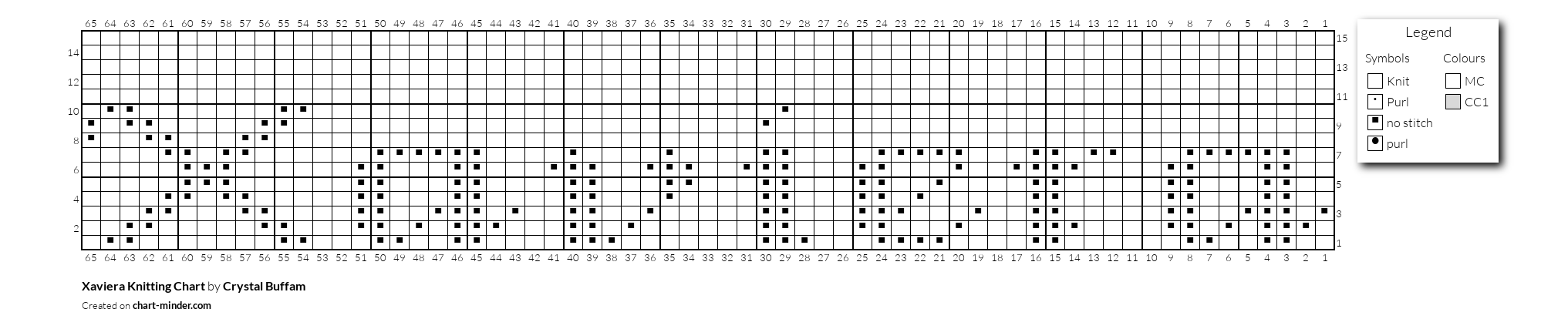 Xaviera Knitting Chart