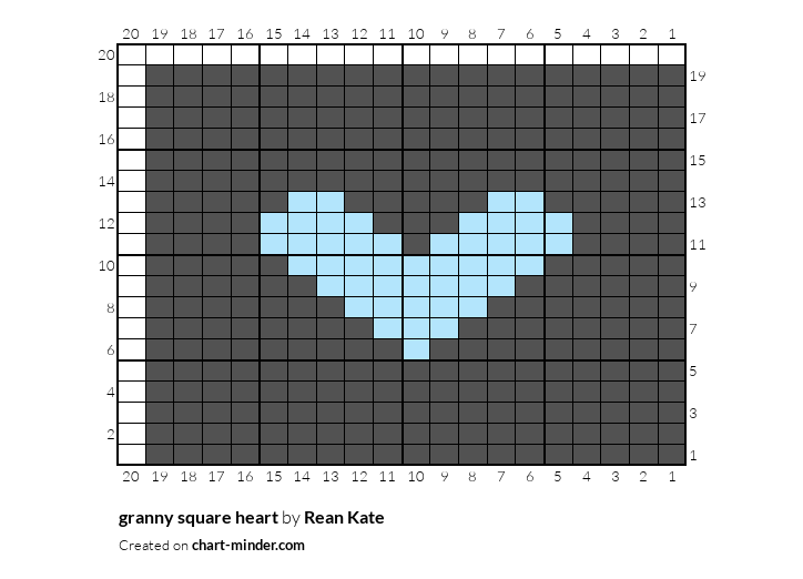 granny square heart