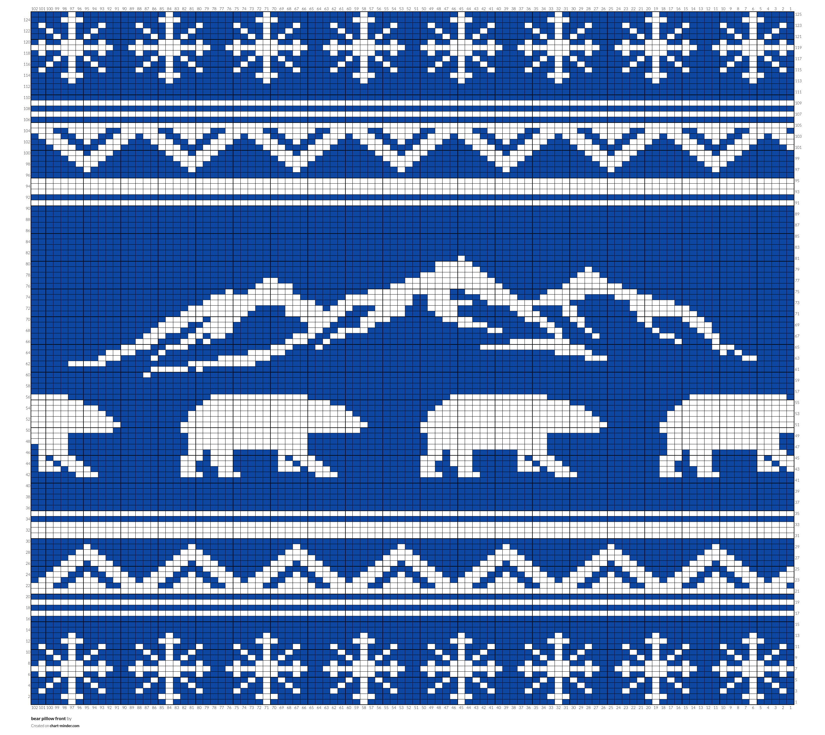 bear pillow front
