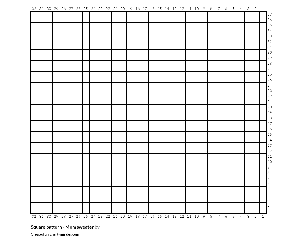 Square pattern - Mom sweater