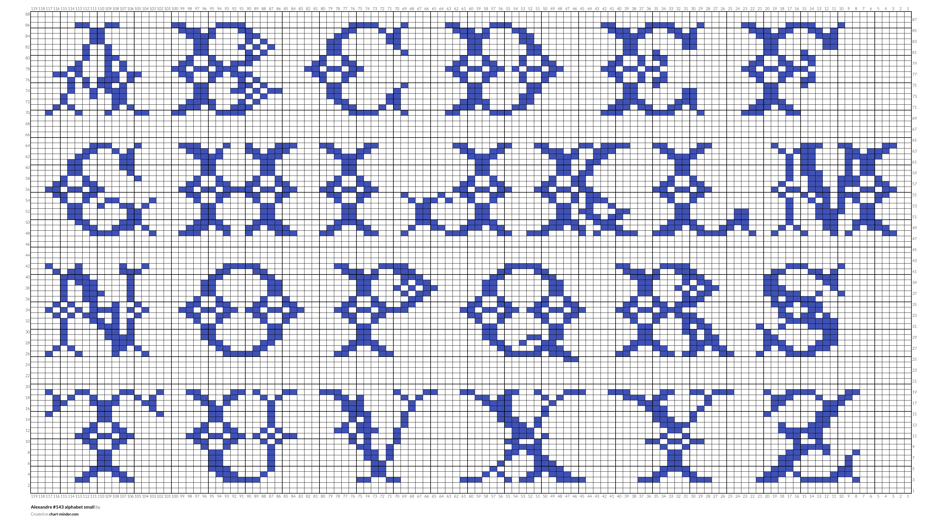 Alexandre #143 alphabet small